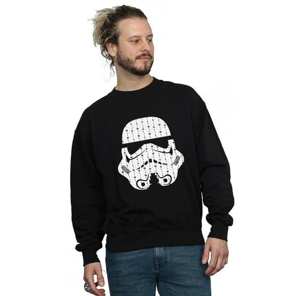 Star Wars Mens Christmas Stormtrooper Helmet Sweatshirt