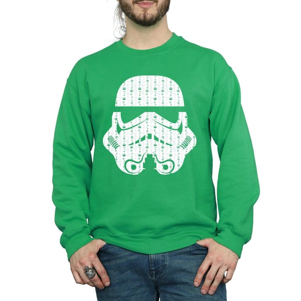 Star Wars Mens Christmas Stormtrooper Helmet Sweatshirt