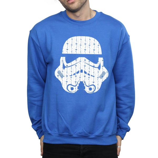 Star Wars Mens Christmas Stormtrooper Helmet Sweatshirt