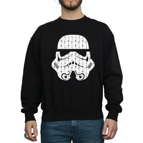 Star Wars Mens Christmas Stormtrooper Helmet Sweatshirt