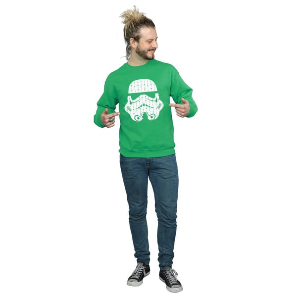 Star Wars Mens Christmas Stormtrooper Helmet Sweatshirt
