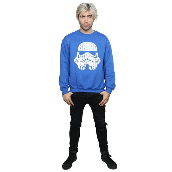 Star Wars Mens Christmas Stormtrooper Helmet Sweatshirt