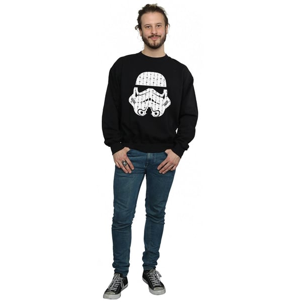 Star Wars Mens Christmas Stormtrooper Helmet Sweatshirt
