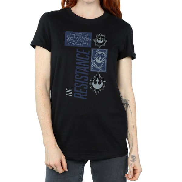 Star Wars Womens/Ladies The Last Jedi The Resistance Cotton Boyfriend T-Shirt