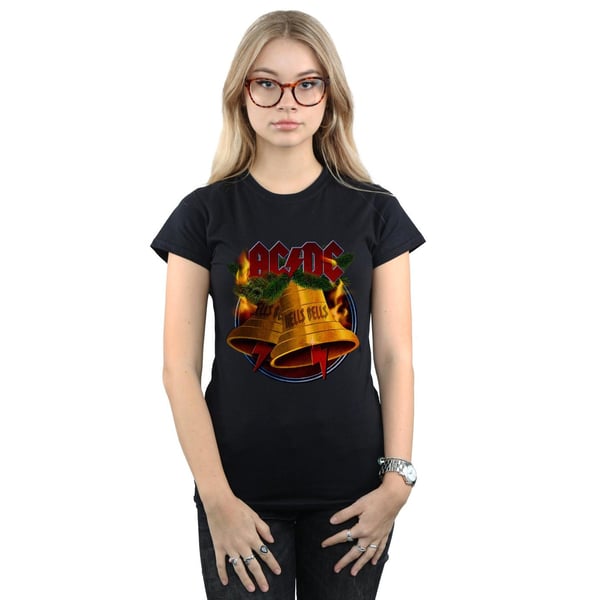 AC/DC Womens/Ladies Christmas Hells Bells Cotton T-Shirt