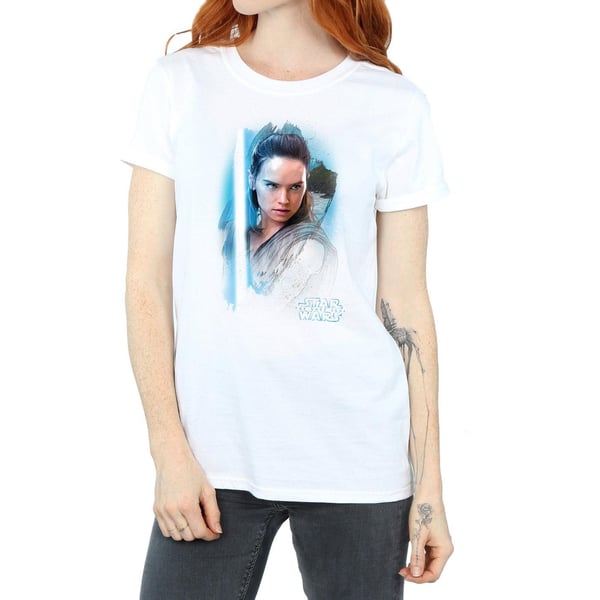 Star Wars Womens/Ladies The Last Jedi Rey Brushed Cotton Boyfriend T-Shirt