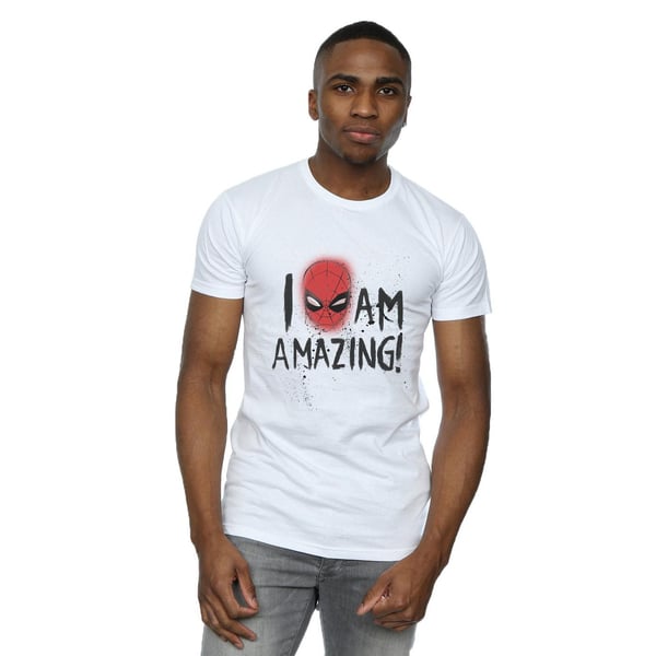 Marvel Mens Spider-Man I Am Amazing T-Shirt