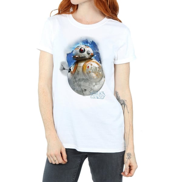 Star Wars Womens/Ladies The Last Jedi BB-8 Brushed Cotton Boyfriend T-Shirt