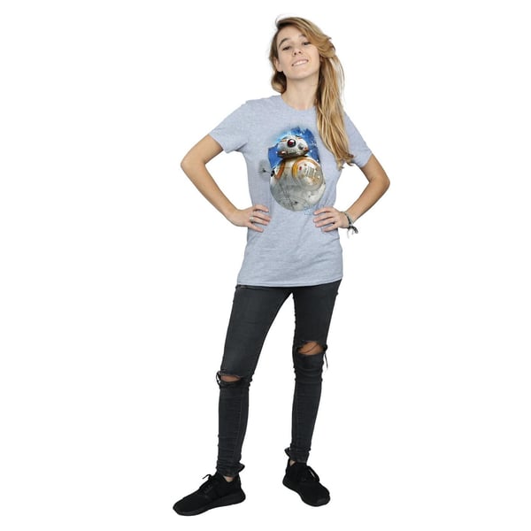 Star Wars Womens/Ladies The Last Jedi BB-8 Brushed Cotton Boyfriend T-Shirt