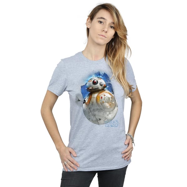 Star Wars Womens/Ladies The Last Jedi BB-8 Brushed Cotton Boyfriend T-Shirt