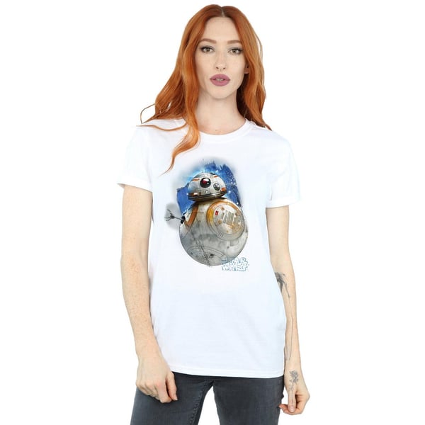 Star Wars Womens/Ladies The Last Jedi BB-8 Brushed Cotton Boyfriend T-Shirt