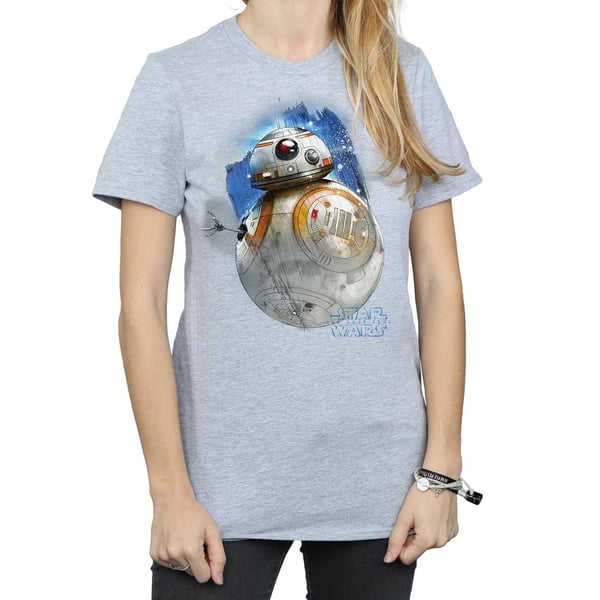 Star Wars Womens/Ladies The Last Jedi BB-8 Brushed Cotton Boyfriend T-Shirt