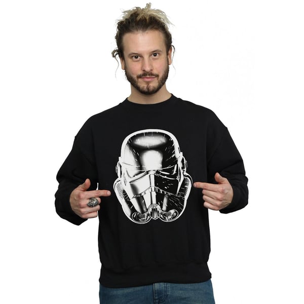 Star Wars Mens Stormtrooper Warp Speed Helmet Sweatshirt