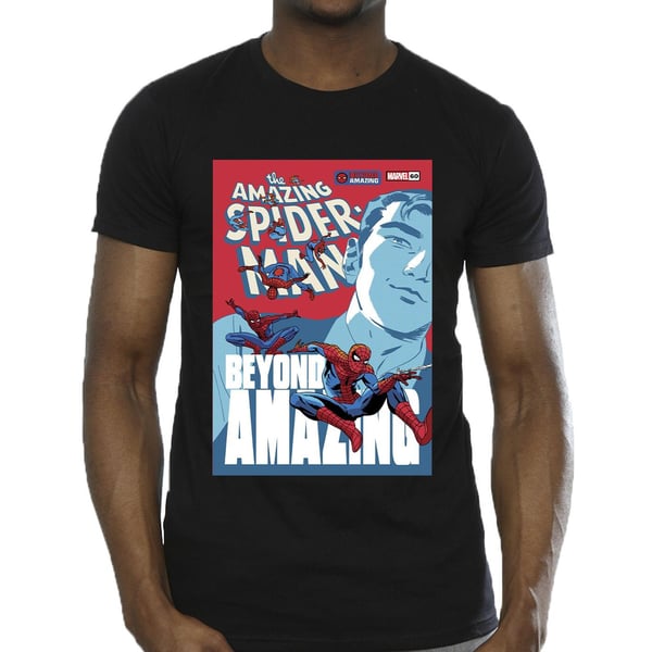 Marvel Mens Spider-Man Beyond Amazing Cover T-Shirt