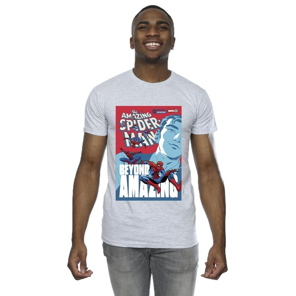 Marvel Mens Spider-Man Beyond Amazing Cover T-Shirt