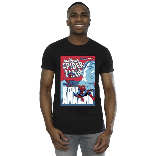 Marvel Mens Spider-Man Beyond Amazing Cover T-Shirt