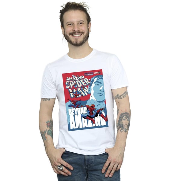 Marvel Mens Spider-Man Beyond Amazing Cover T-Shirt