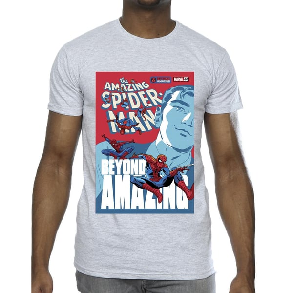 Marvel Mens Spider-Man Beyond Amazing Cover T-Shirt