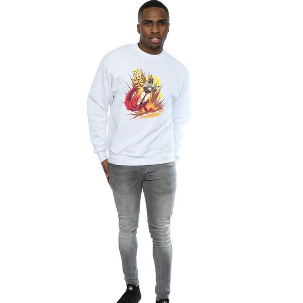 Star Wars Mens Boba Fett Rocket Powered Sweatshirt