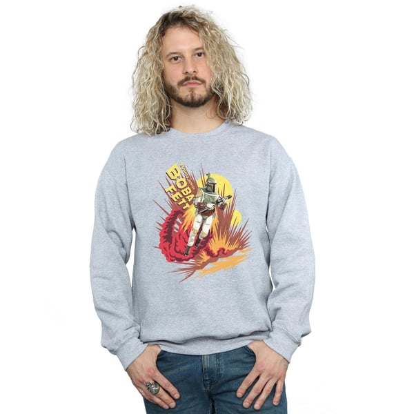 Star Wars Mens Boba Fett Rocket Powered Sweatshirt