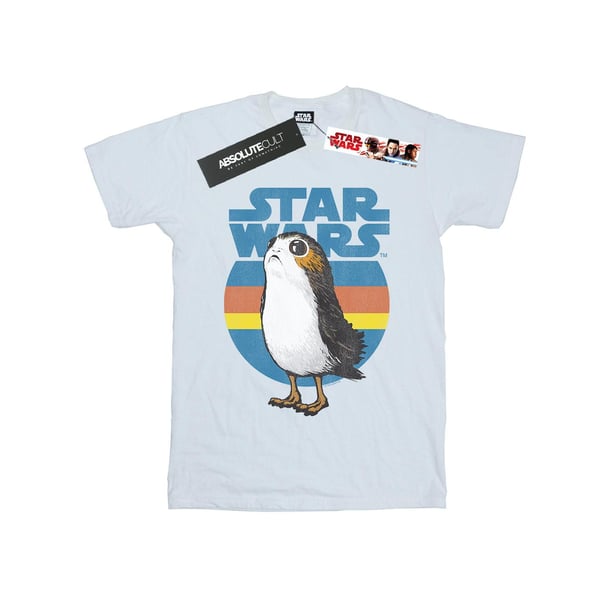 Star Wars Dam/Dam The Last Jedi Porg T-shirt i bomull i Boyfriend-modell