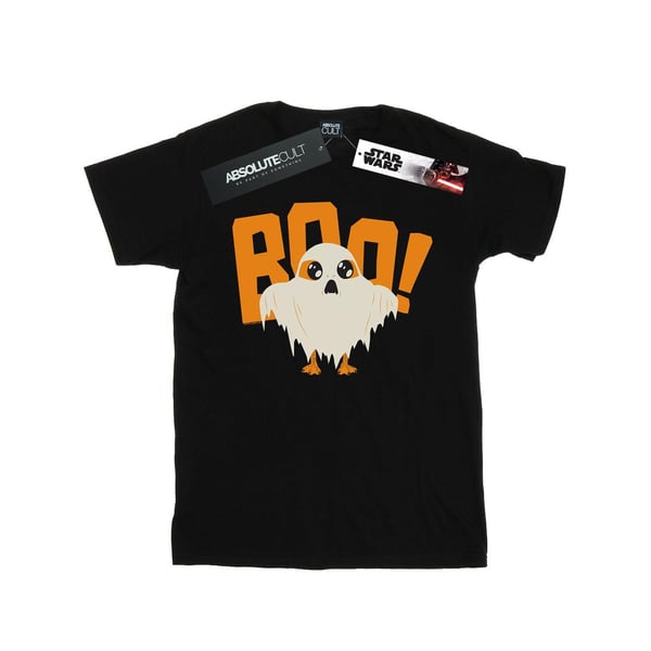 Star Wars Womens/Ladies The Last Jedi Halloween Ghost Porg Cotton Boyfriend T-Shirt