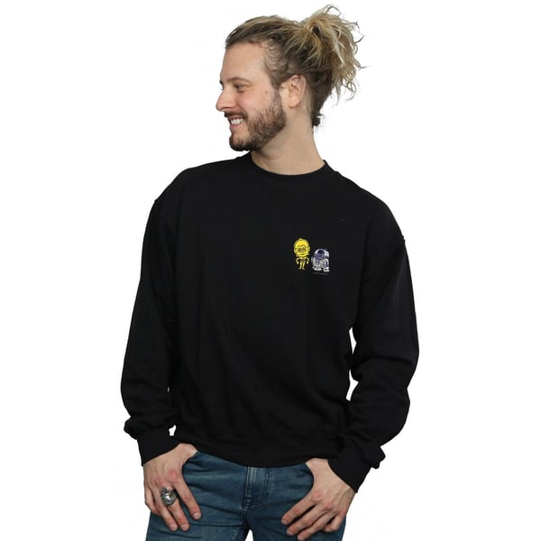 Star Wars Mens Resistance Droids Chest Print Sweatshirt