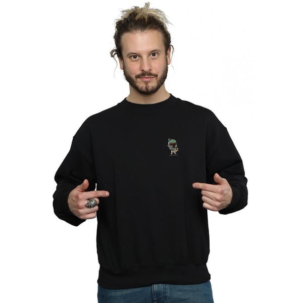 Star Wars Mens Boba Fett Chest Print Sweatshirt