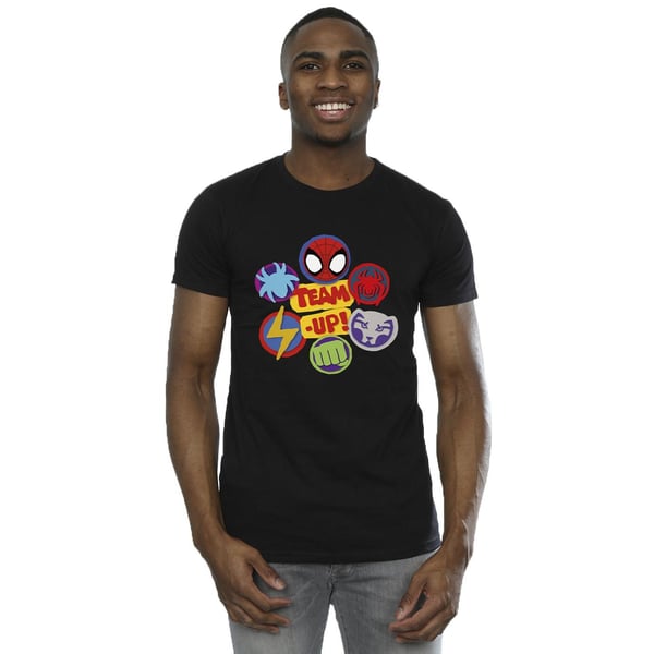 Marvel Mens Spidey And His Amazing Friends Team Up T-Shirt