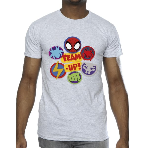 Marvel Mens Spidey And His Amazing Friends Team Up T-Shirt