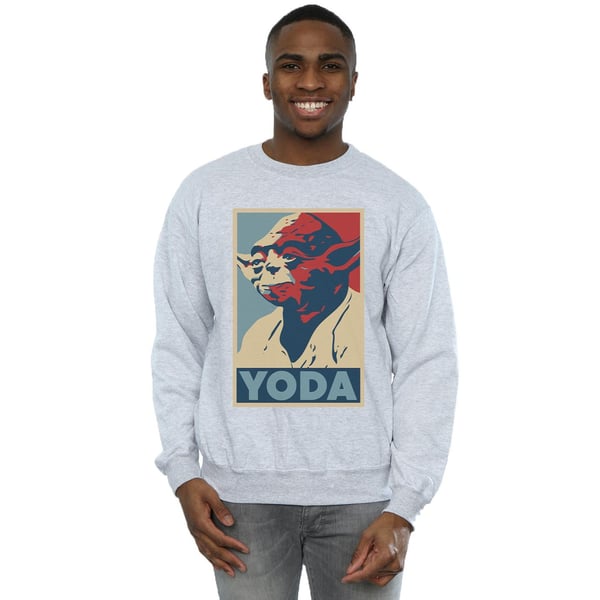 Star Wars Mens Yoda Poster Sweatshirt