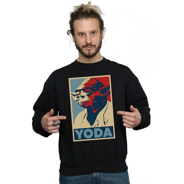 Star Wars Mens Yoda Poster Sweatshirt