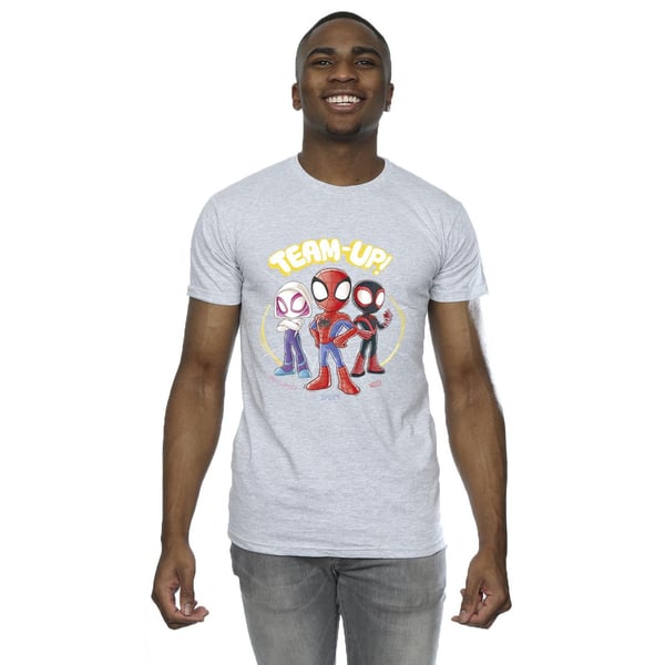 Marvel Mens Spidey And His Amazing Friends Sketch T-Shirt