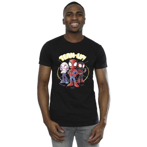 Marvel Mens Spidey And His Amazing Friends Sketch T-Shirt
