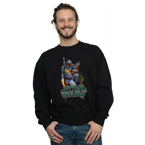 Star Wars Mens Boba Fett Fired Up Sweatshirt