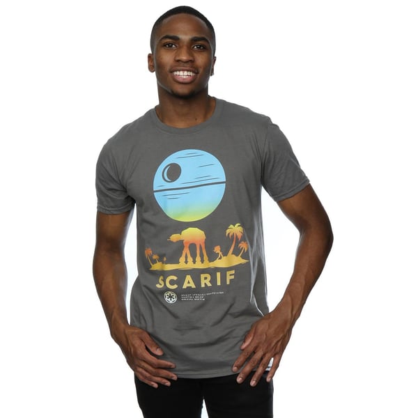Star Wars Mens Rogue One Scarif Sunset T-Shirt