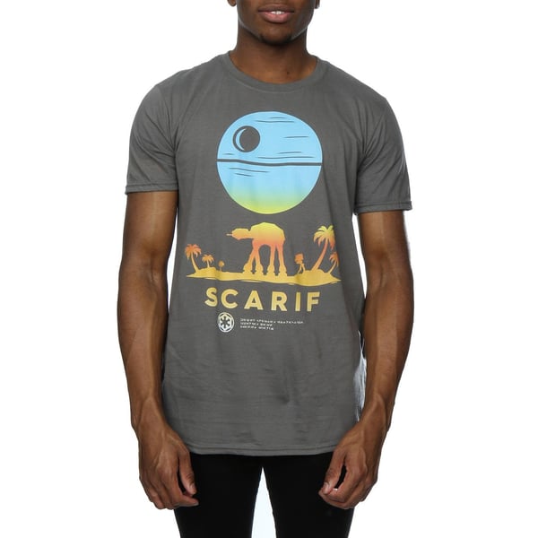 Star Wars Mens Rogue One Scarif Sunset T-Shirt