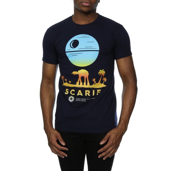 Star Wars Mens Rogue One Scarif Sunset T-Shirt