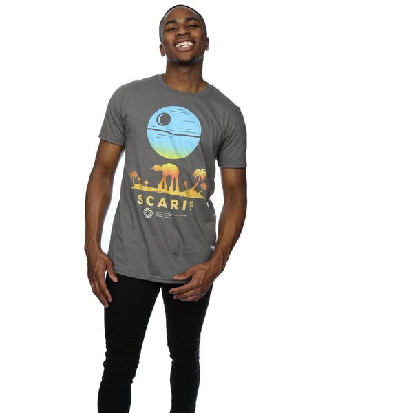 Star Wars Mens Rogue One Scarif Sunset T-Shirt