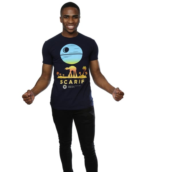 Star Wars Mens Rogue One Scarif Sunset T-Shirt