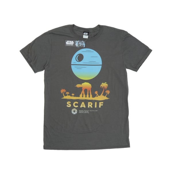 Star Wars Mens Rogue One Scarif Sunset T-Shirt