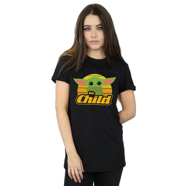 Star Wars Womens/Ladies The Mandalorian The Child Retro Cotton Boyfriend T-Shirt