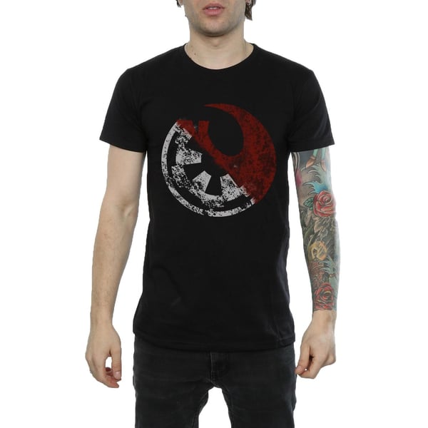 Star Wars Mens Rogue One Rusty Emblems T-paita