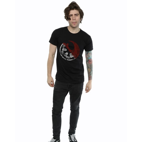 Star Wars Mens Rogue One Rusty Emblems T-paita