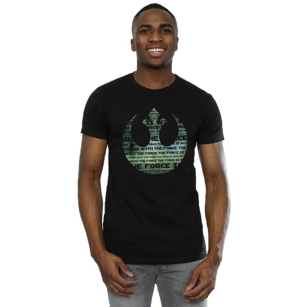 Star Wars Mens Rogue One I´m One With The Force Alliance Emblem Vihreä T-paita