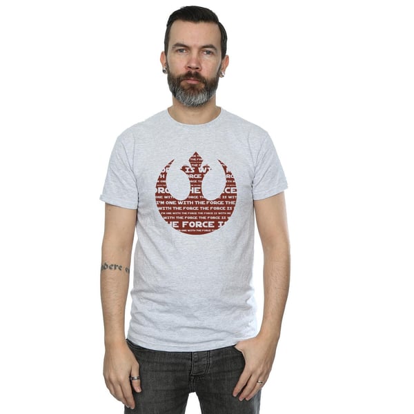 Star Wars Mens Rogue One I´m One With The Force Alliance Emblem Punainen T-paita