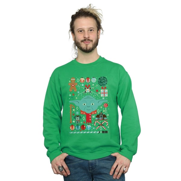 Star Wars Mens Yoda Christmas Sweatshirt