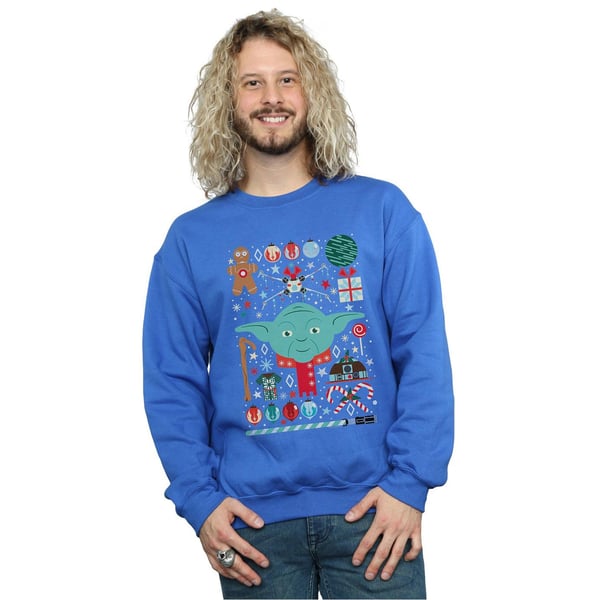 Star Wars Mens Yoda Christmas Sweatshirt
