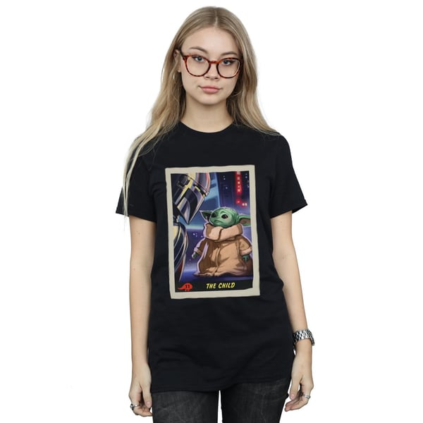 Star Wars Womens/Ladies The Mandalorian The Child Card Cotton Boyfriend T-Shirt