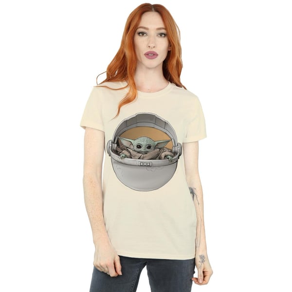 Star Wars Womens/Ladies The Mandalorian The Child Basket Cotton Boyfriend T-Shirt